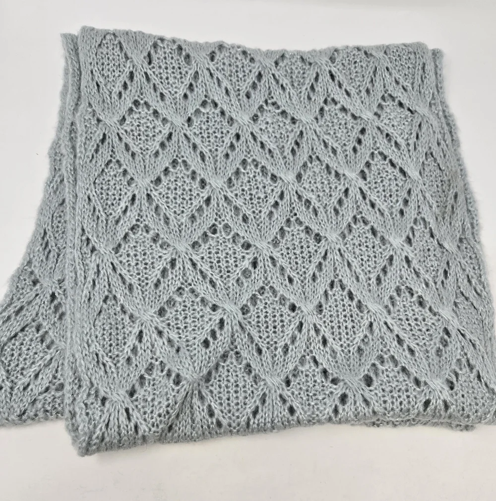 WORLD MARKET SAGE GREEN KNITWEAR OPEN WEAVE INFINITY SCARF WOMEN OS SPRING